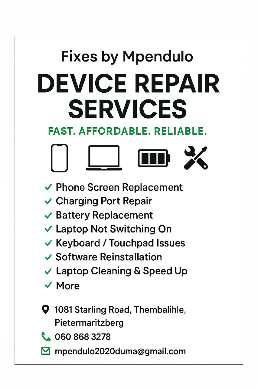 Laptop and Computer Repair Services
